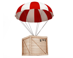 Package parachute